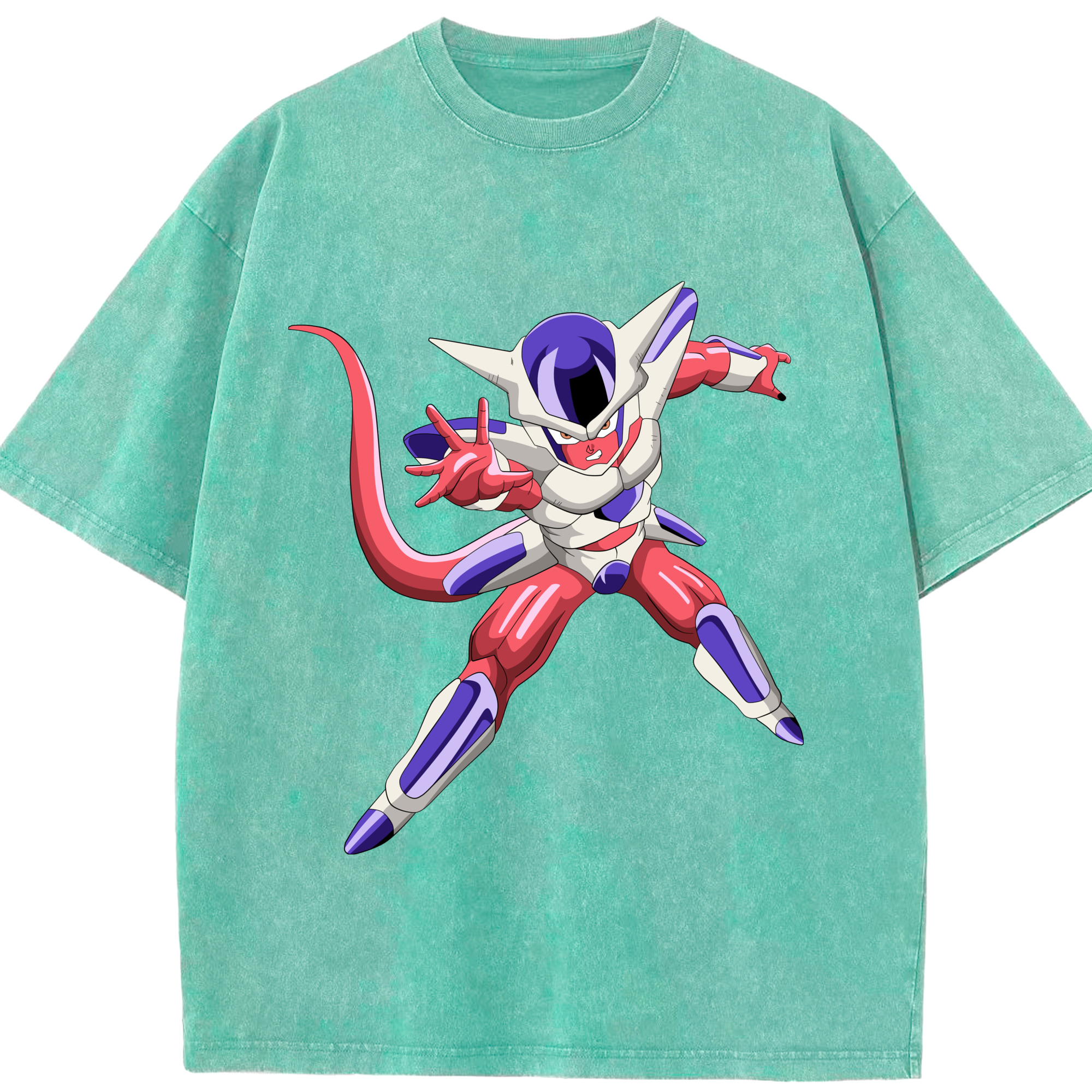（画像用） ドラゴンボール フリーザ DRAGON BALL Frieza 綿100% ヴィンテージ風 半袖Tシャツ（フロントプリント）